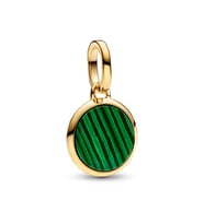 Yeşil Yazı İşlenebilir Yeşil Mini Madalyon Charm