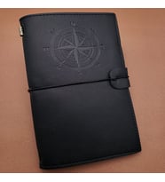 Siyah Deri Pusula Defter
