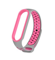 Xiaomi Mi Band 6 Uyumlu Kordon Silikon Esnek Yumuşak Delikli Spor KRD-02 Kayış