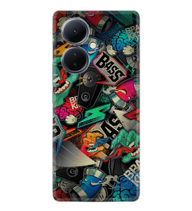 Vivo V29 Lite Kılıf Desenli Silikon Platinium Series Bass 1886