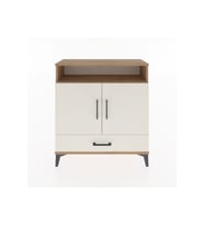 Arges Şifonyer 3 Raflı Tek Çekmeceli 2 Kapaklı 88x30x96 Çam-Aytaşı