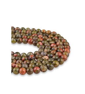 4 MM Unakit Doğal Taş Dizi (Yeşil)