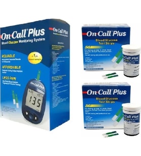 On Call Plus Ölçüm Cihazı + 2kutu (100 Ölçüm) Ölçüm Stribi