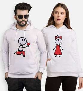 Tshirthane Aşk-I İtiraf Sevgili Kombinleri Kapüşonlu Kombini (Tek Ürün Fiyatıdır.)