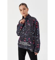 No Fear Kadın Sweatshirt Crop Batik 72524 (Siyah)