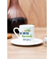 Kişiye Özel Kimya Öğretmeni Tasarımlı Kahve Fincanı - 5