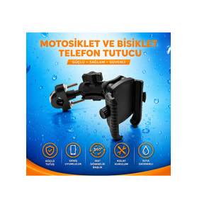 Universal Gidon Bağlantılı Titreşim Modüllü Telefon Tutucu Siyah 5-7 inç