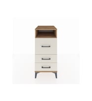 Kronos Komodin Tek Raflı 3 Çekmeceli 44x59x96 Çam-Aytaşı