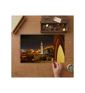 Mardin Gece Manzarası Tasarımı 240 parça Ahşap Puzzle Ahşap Kutuda MP02077