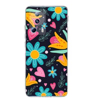 PrintiFy Xiaomi Mi 13 Lite ile Uyumlu 1mm Slim Fit Retro Colors 1 Baskılı Şeffaf  Kılıf