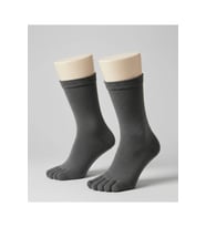 Bambu 5 Parmaklı Çorap 2 Çift Unisex – Terletmeyen, Parmak Ayrımlı Günlük Çorap