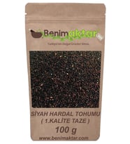 BenimAktar Hardal Tohumu Siyah Yeni Mahsül 100 Gr