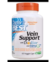 Doctor's Best Vein Support with Diosvein & Menaq7, Vitamin K2, Diosmin ve Hesperidin 60 Veg Capsul.Made ın Usa.3845 (Renksiz)