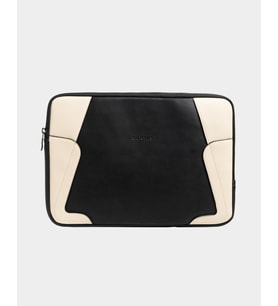 13-14 inç Laptop Kılıfı, Siyah ve Bej, Su Dayanıklı, İnce ve Hafif Tasarım, 35 x 25 x 2.5 cm (Siyah-BEJ)