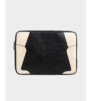 13-14 inç Laptop Kılıfı, Siyah ve Bej, Su Dayanıklı, İnce ve Hafif Tasarım, 35 x 25 x 2.5 cm (Siyah-BEJ)