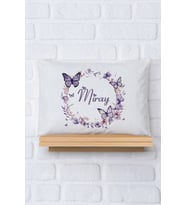 Pia Baby Premium %100 Pamuk İsme Özel Kız Bebek Yastık Kılıfı 35*45 cm 5090-12