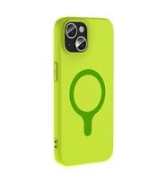 iPhone 15 Kılıf M-Safe Şarj Özellikli Aris Silikon Kılıf Yeşil