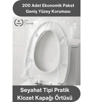 #KlozetKoruma Seyahat Tipi Pratik Klozet Kapağı Örtüsü Poşeti Hijyenik Tek Kullanımlık 200 Adet Su G