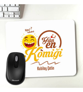 Kişiye Özel Yılın En Komiği İsme Özel Mouse Pad