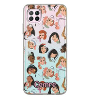 Huawei Disney Girls Tasarımlı Şeffaf Telefon Kılıfı