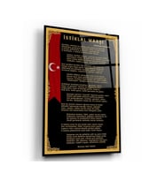 Istiklal Marşı Cam Tablo