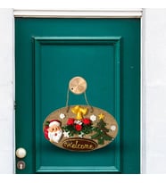 Yılbaşı Kapı Süsü Noel Babalı Yılbaşı Ağaçlı Welcome Kapı Süsü