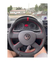 Volkswagen Polo Mk3 2004-2007 Uyumlu Araca Özel Dikmeli Direksiyon Kılıfı