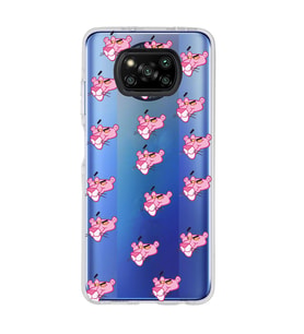 Poco X3 PRO / X3 NFC Uyumlu Pink Panter Tasarımlı Şeffaf Telefon Kılıfı