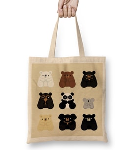 Types Of Bears Bez Çanta Uzun Saplı