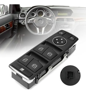 Mercedes C Serisi W204 Sol Dörtlü Cam Dügmesi Anahtari 2007--2014 501322708