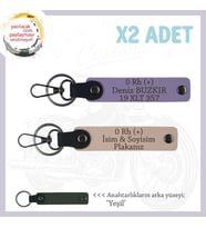 Motor Tutkunlarına Hediye İsim Plaka ve 0 Rh (+) Kan Grubu Yazılı x2 Anahtarlık, Yavruağzı-Mor-Ysl (Çok Renkli)