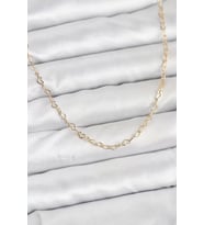 CM 14K Gold Renk Kalp Zincirli Kadın Kolye - TJ-BKO10924