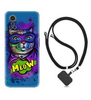 General Mobile GM 21 Pro GM 22 Pro Plus Kılıf Boyun Askılı Silikon Super Meow 1715
