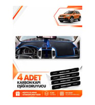 CHEVROLET CAPTİVA (2008-2011) Uyumlu Ön Torpido Koruma Kılıfı Halısı - Siyah Mavi