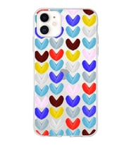 PrintiFy Apple  iPhone 11 ile Uyumlu 1mm Slim Fit Water Color 1 Baskılı Şeffaf  Kılıf