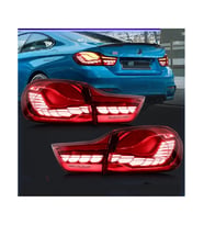 bmw f32 coupe kırmızı drangon dizayn kayar sinyal led stop