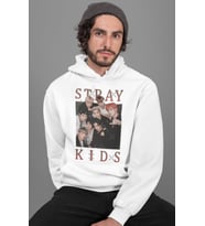 Stray Kids Baskılı Unisex Oversize Müzik Grubu Hoodie