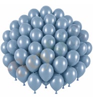 Mavi Cam Renk Lateks Retro Balon (30 cm) - 50 Adet