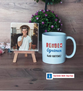 Rehber Öğretmen Fotoğraflı Dekoratif Taş, Kupa Bardak Beyaz Hediye (Model 1)