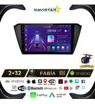 Skoda Fabia 2014-2019 Model 2+64GB Android 13 Kablosuz Carplay Navigasyon Multimedya Sistemi
