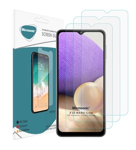 Microsonic Samsung Galaxy A32 5G Screen Protector Nano Glass Cam Ekran Koruyucu (3'lü Paket)