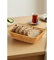 Dikdörtgen Rattan Mini Ekmek Sepeti - BB6061