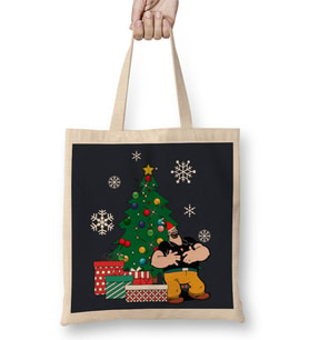 Bluto Around The Christmas Tree Popeye Bez Çanta Uzun Saplı