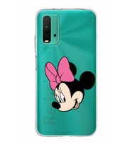 Xiaomi Poco M3 Uyumlu Kapak Minnie Mouse Tasarımlı Şeffaf Silikon Kılıf