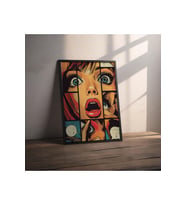 Dekoratif Çerçevesiz Poster Pop Art Çizgi Roman Çerçevesiz Tablo