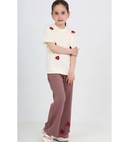 Kız Çocuk Uğur Böceği Baskılı Alt-Üst Takım 4-9 Yaş 12668BLT MODANINO