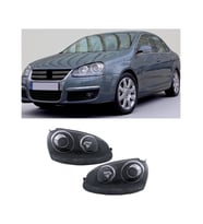 volkswagen jetta mk5 2005.2006.2007 siyah zemin r32 ön far