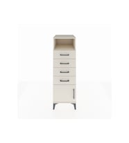 Kronos Dolap Tek Raflı 4 Çekmeceli Tek Kapaklı 44x59x134 Aytaşı-Aytaşı