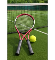 Çocuk Tenis Raketi Seti 21 Inç 2 Raket 1 Top Çantalı Set Pembe