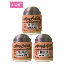 3 Adet Altınbaşak Oya ve Dantel İpi 20 gr - Royaleks - No: 769